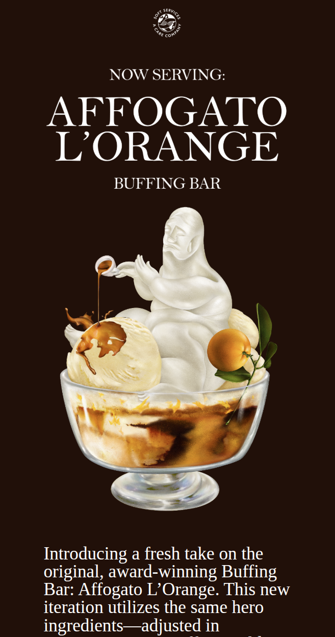 Soft Services — Affogato L'Orange Buffing Bar